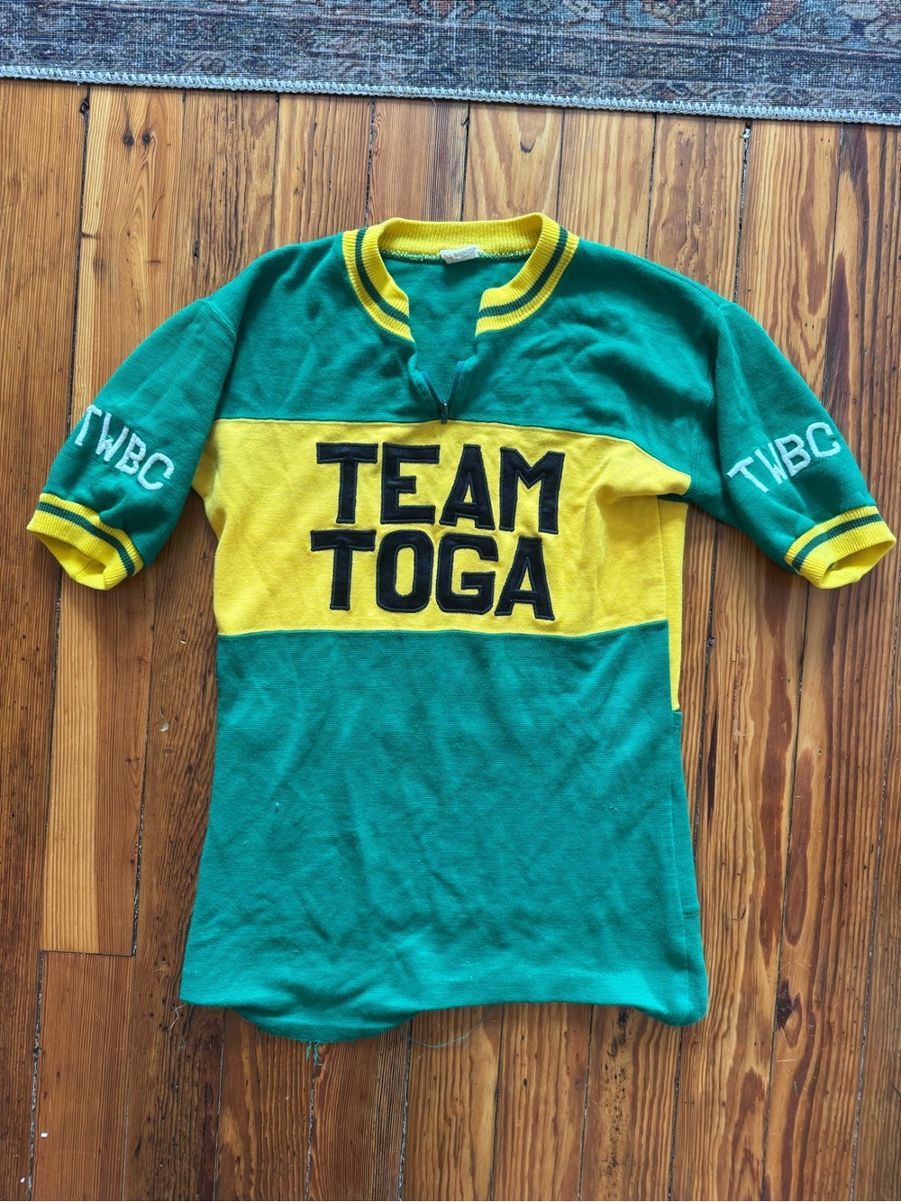 Vintage wool cycling jersey Team Toga